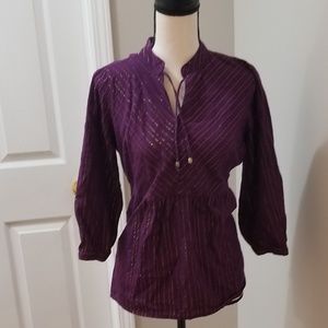 Covington sz M (10/12) Purple long sleeve top